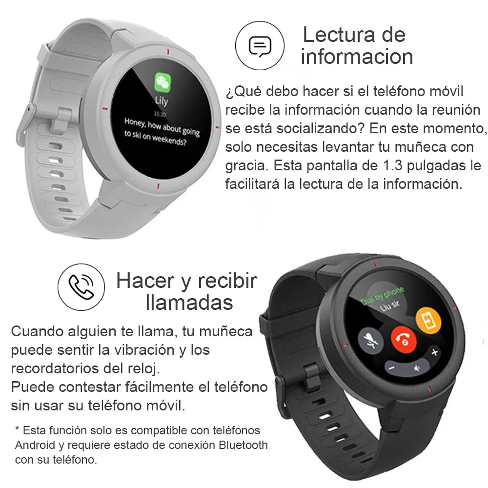 Умные часы Huami Amazfit Verge с функцией контроля скорости звонка GPS спортивные Смарт