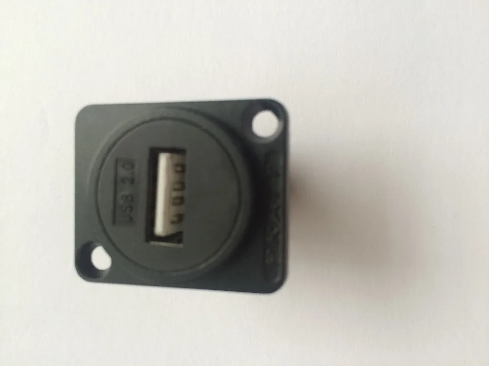 5 шт./лот D Тип USB прямой модуль шасси крепление панели разъем аудио
