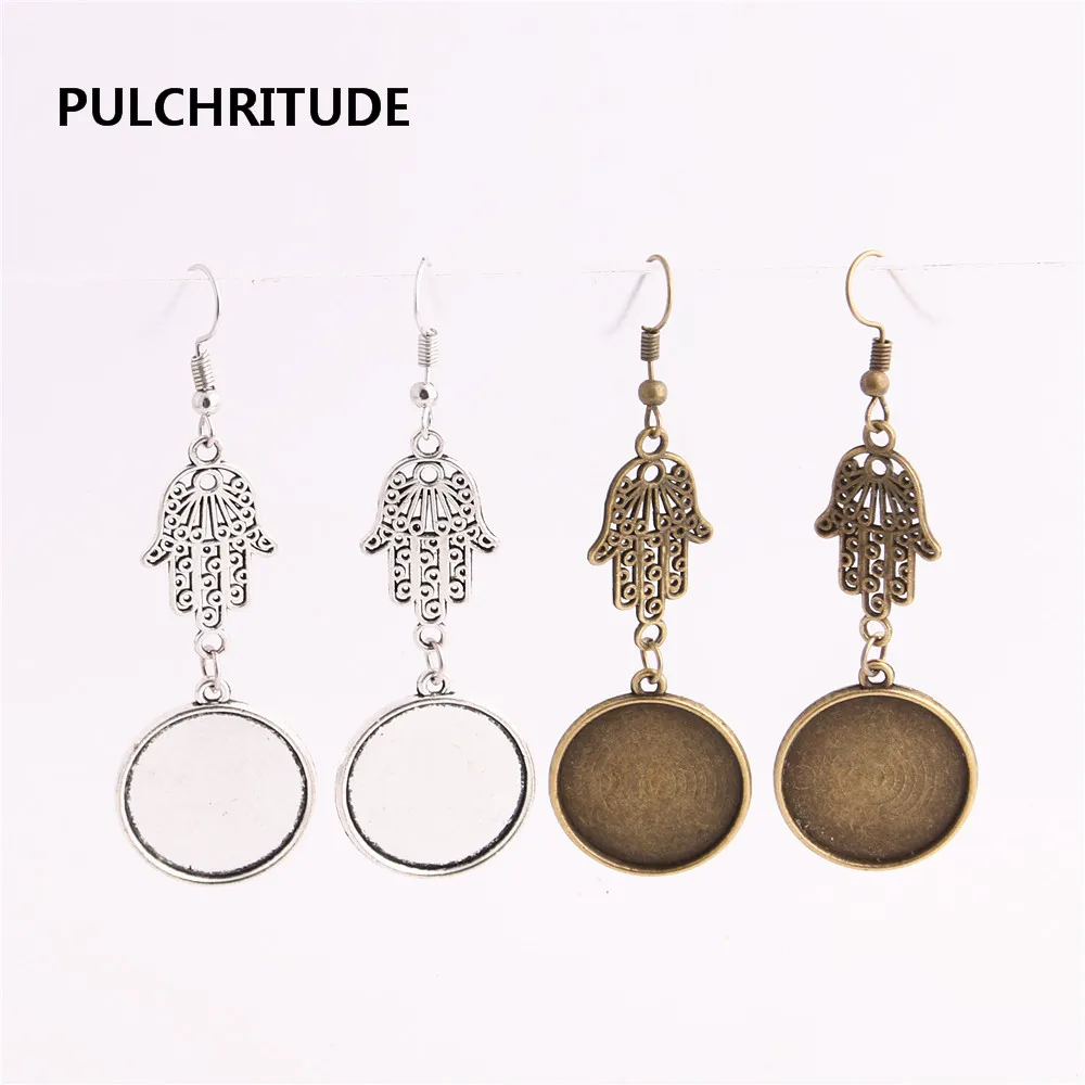 PULCHRITUDE 12 шт./лот сплав цинк Хамса ручная подвеска подходит для круглого кабошона 20