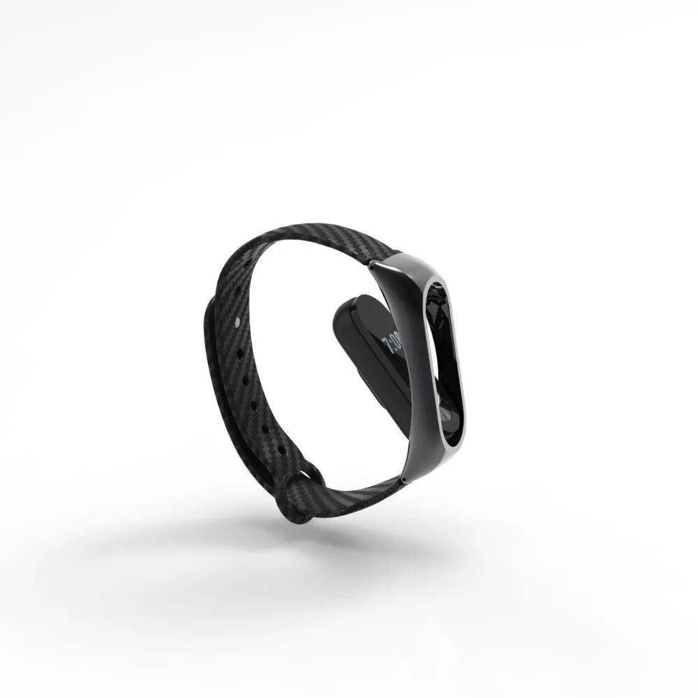 Углеродное волокно для Mi Band 3 ремешок Xiaomi цветной силиконовый Браслет 2 умные