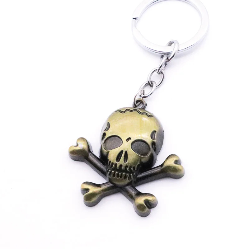 

Fashion Boys Vintage Skull Keychain Gadgets For Men Retro Skeleton Key Chains On Bag Male Jewelry Party Boyfriend Gifts