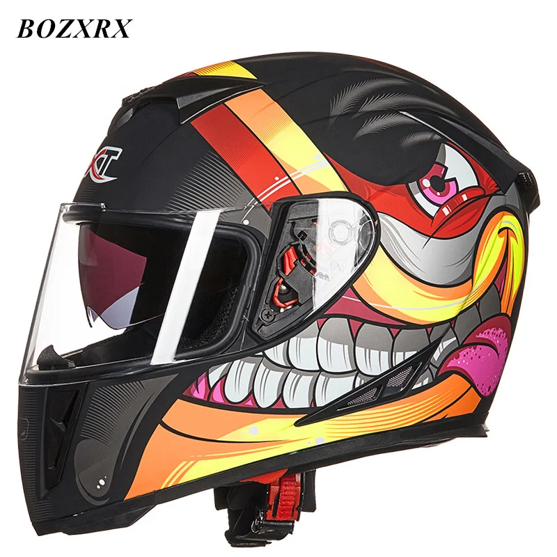 BOZXRX DOT Approve New High Quality Flip UP Helmets motorcycle Winter Racing Motorbike helmets Casco Capacete Casque Moto Helmet |
