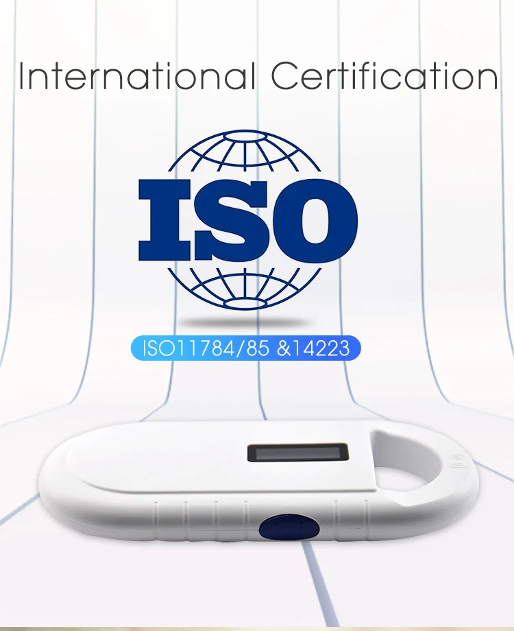 ISO11784/785 считыватель rfid-меток для животных 134,2 кГц сканер для животных FDX-B ручной сканер EM4305 животный микрочип шприц сканер штрих-кодов считыватель