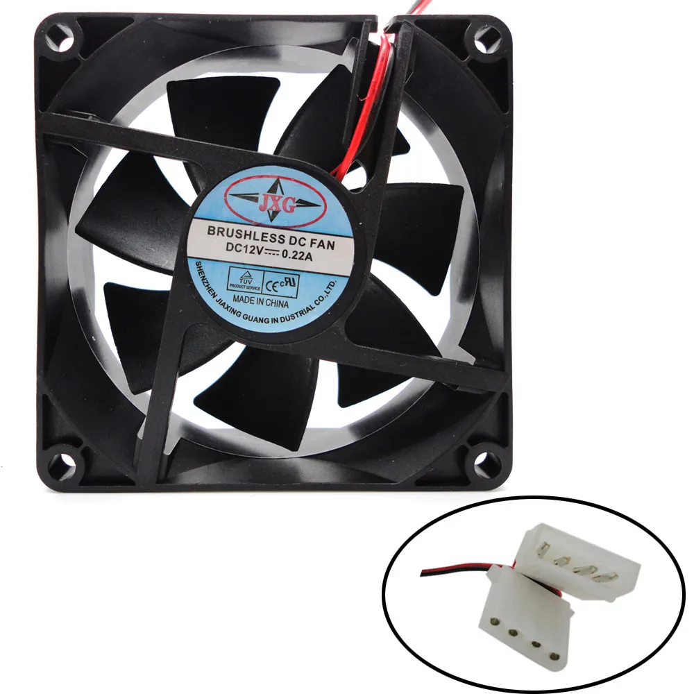 Новинка и высокое качество fan1pcs 80X80X25 мм 12 В 4Pin DC бесщеточный PC чехол для компьютера Вентилятор охлаждения 1800PRM для ЦП излучающий# YL