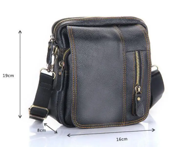 KUJING кожаная мужская сумка Высококачественная износостойкая