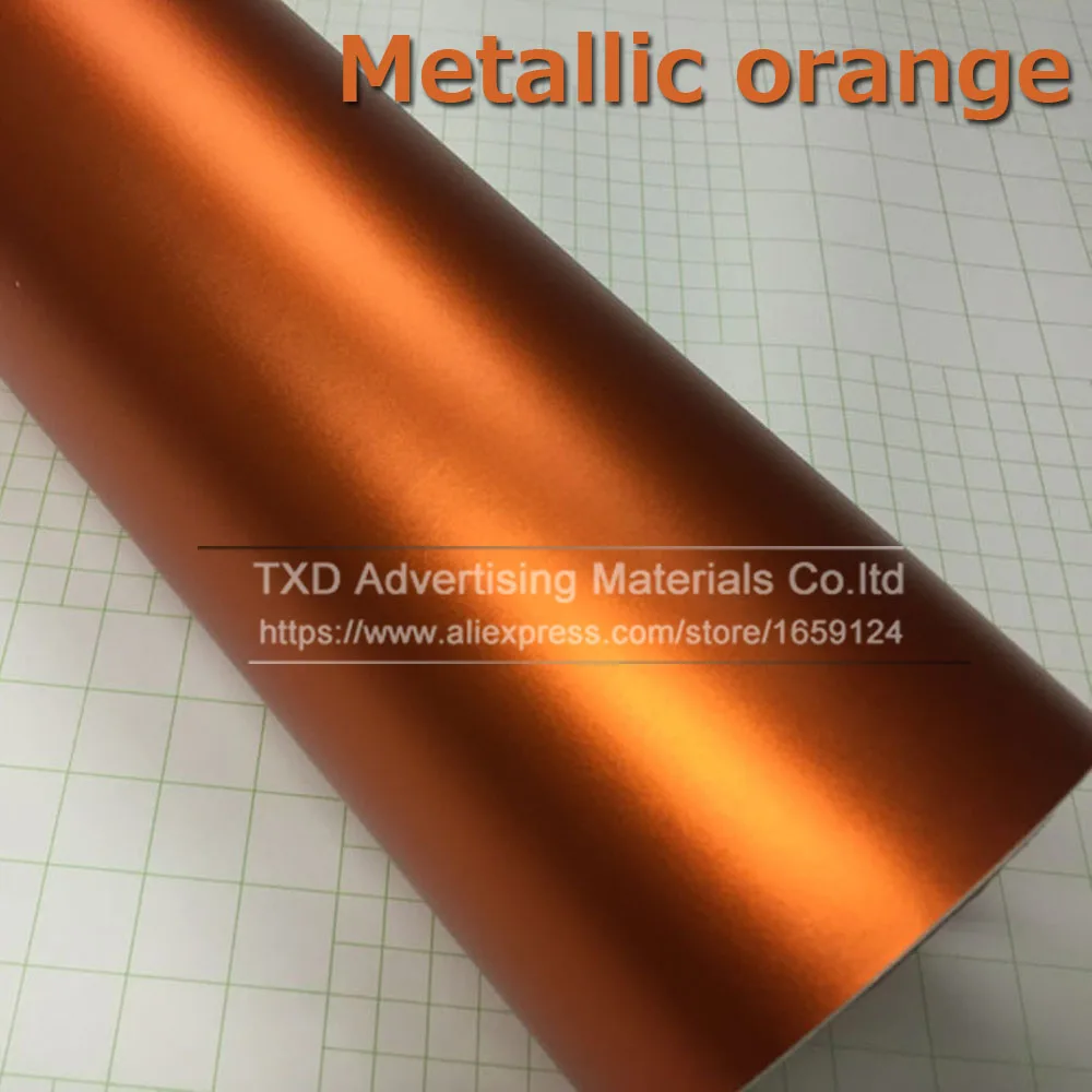 Виниловая хромированная оранжевая наклейка премиум класса матовая виниловая