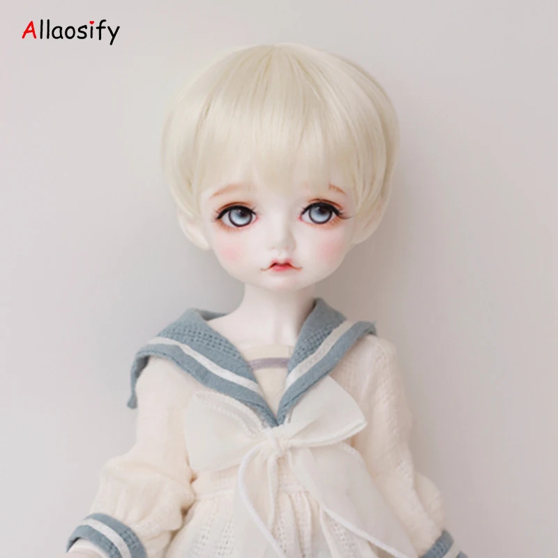 

Allaosify 1 шт. Bjd парик 1/3 1/4 1/6 высокого Температура шелк Для мужчин и Для женщин Для мужчин можно носить с короткими волосами и ландыша Бесплатна...