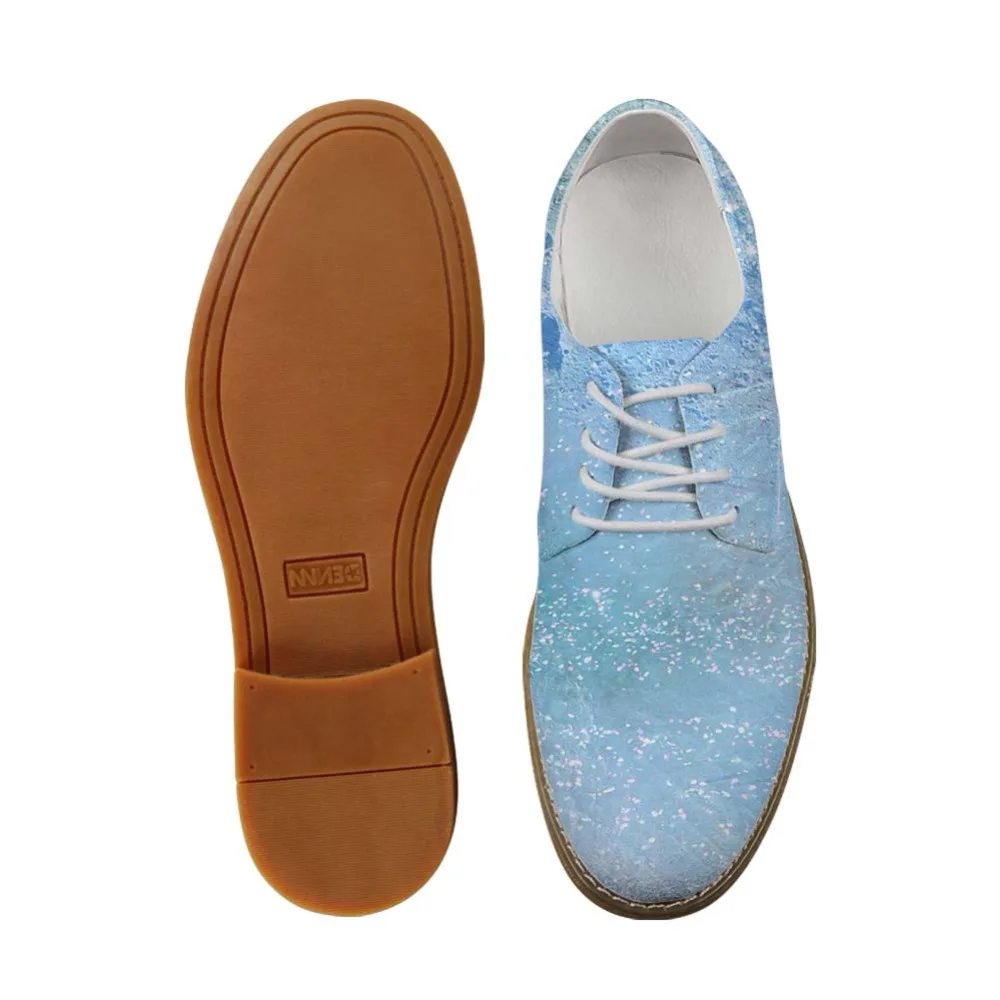 WHEREISART/женские модельные туфли в деловом стиле светло голубые мужские