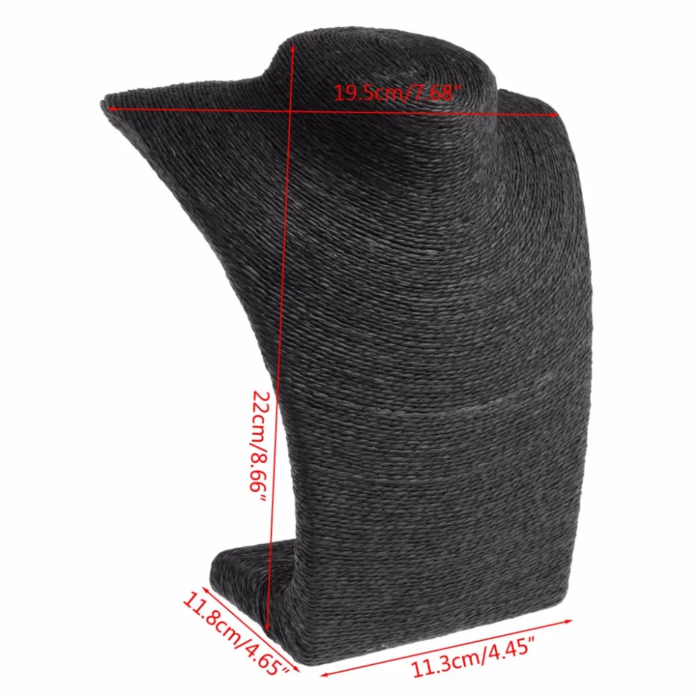 

JAVRICK Fashion Woman Rope Mannequin Bust Jewelry Display Stand Shelf Holder Necklace Bust Stand 6 Colors