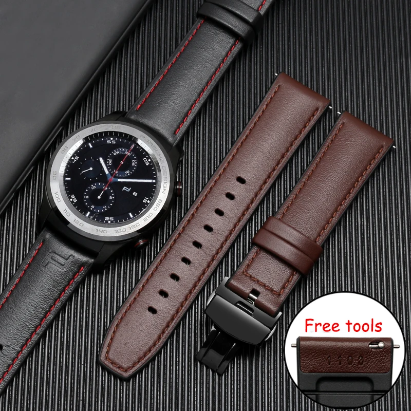 Ремешок для часов HUAWEI Watch 2PRO/GT 22 мм ремешок из натуральной кожи Huawei Honor Magic/Dream Ticwatch