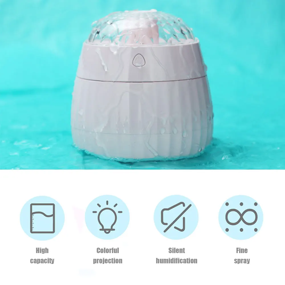 Фото USB Charging Air Humidifier Colorful Night Light Projection Ultrasonic Essential Oil Aroma Diffuser for Home Kids Бытовая техника USB Charging Air Humidifier Colorful Night Light Projection Ultrasonic Essential Oil Aroma Diffuser for Home Kids Бытовая техника