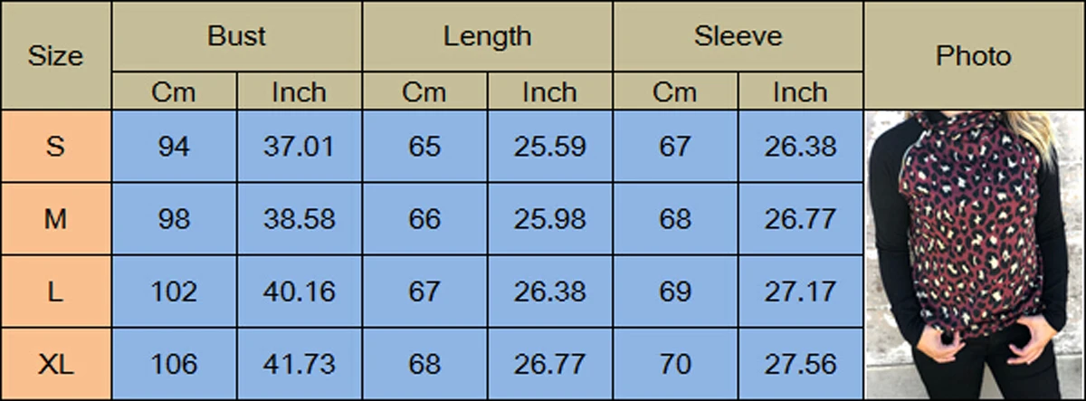 

Leopard Sweatshirt Women Long Sleeve Hoodies Loose Jumper Pullovers Warm Sweatshirt Womens Casual Hoodie