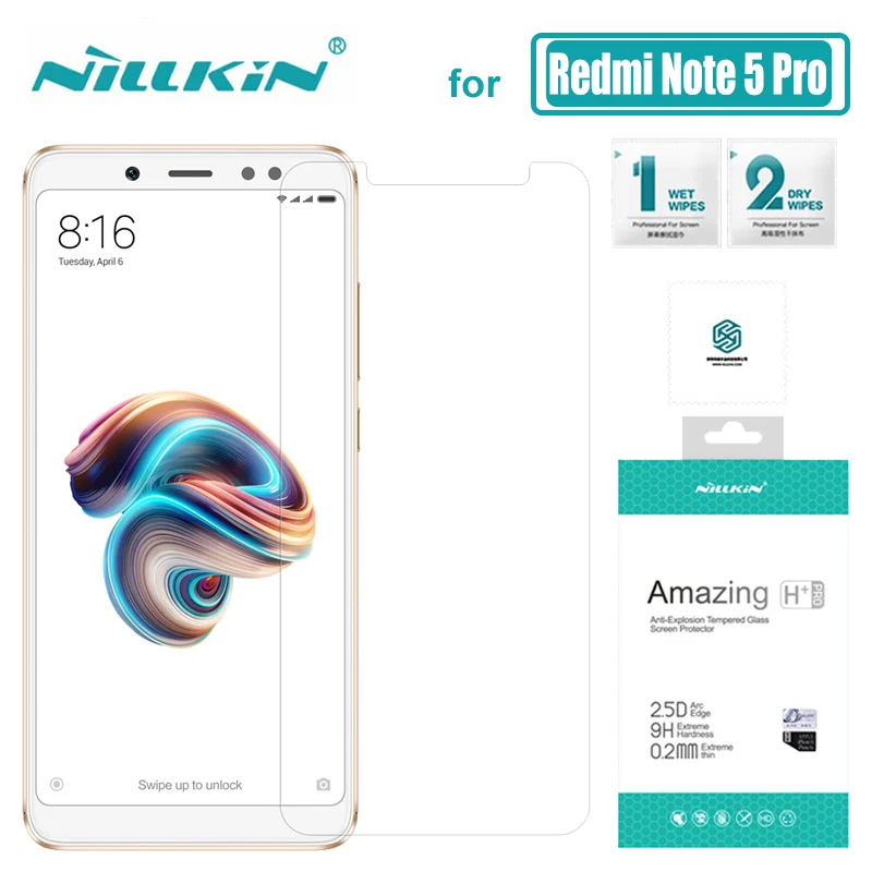 Xiaomi Redmi Note 7 6 5 Pro стекло Nillkin 2.5D 9H жесткое закаленное стекло для защиты экрана для Redmi Note 7 6 5 Pro ультратонкое стекло