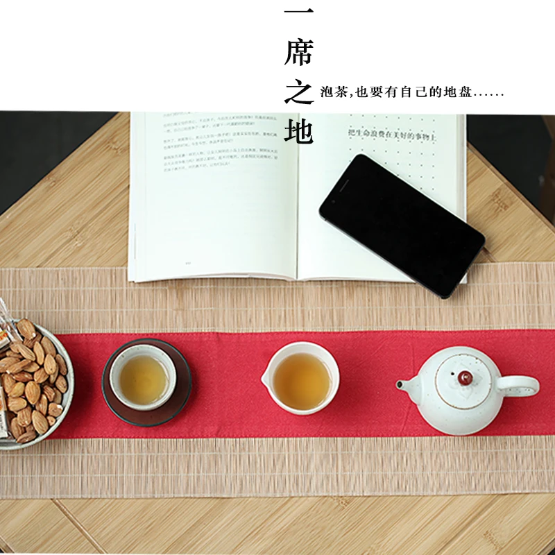 PINNY Китайский кунг фу Бамбуковый Коврик для чая винтажный коврик чайного столика