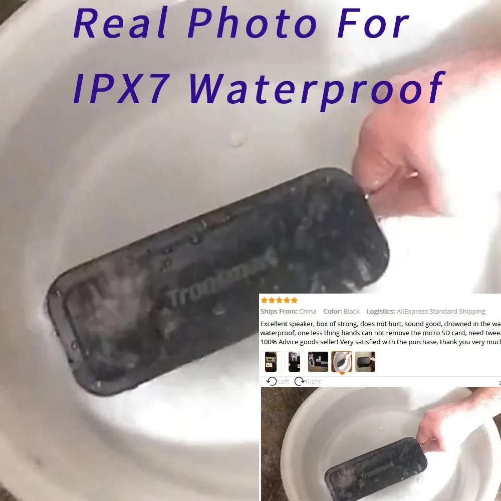 Tronsmart Force Bluetooth 5,0 динамик IPX7 водонепроницаемый 40 Вт Музыка объемный открытый портативный динамик 15 ч воспроизведение сабвуфер NFC