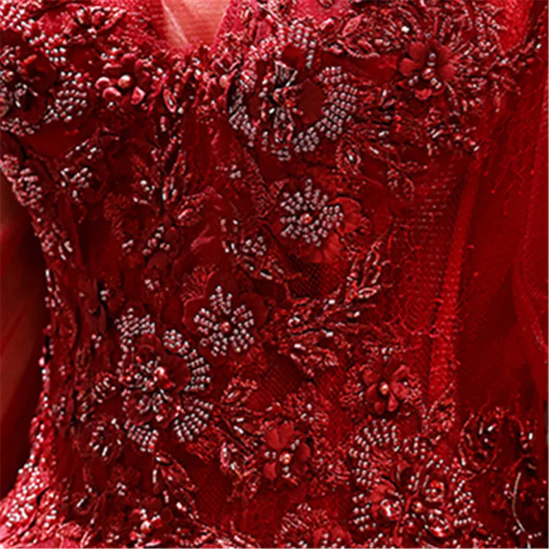 Beauty Emily Prom Dress 2019 Off Shoulder Lace Flower Beeding Tulle Long Women Party Night Vestidos de Gala Plus Size E514 | Свадьбы и