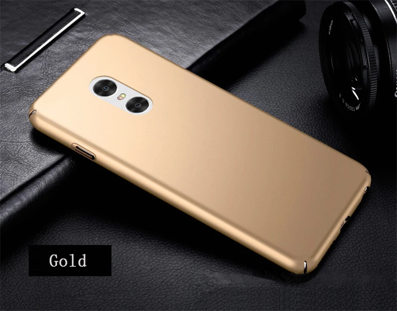 Золотой Жесткий ПК для Xiaomi Mi5 5S Plus A1 Mi6 Plus Redmi 3 3s 4 4A 5A Pro Global Note 3 4X Prime полное покрытие Пластиковые чехлы для телефонов - Цвет: Золотой