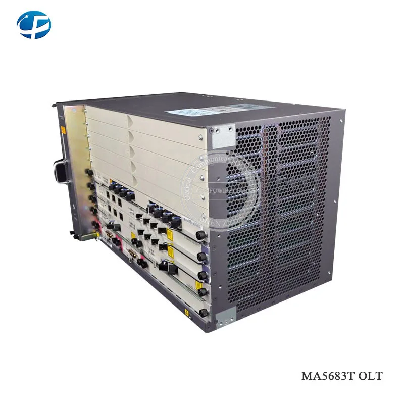 Hua wei 6U GPON OLT MA5683T с 2 * SCUN + 2pcs PRTE 1*10G X2CS 1PCS 8 портов GPBD C плата 8pcs SFP moudle HUA WEI