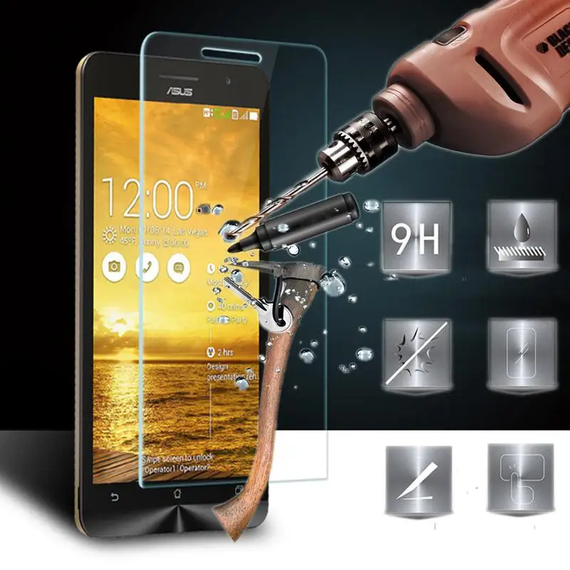 2 шт. защитная пленка из закаленного стекла для ASUS ZenFone ZE500CL ZE550ML ZE551ML ZE551KL ZE550KL ZE600KL