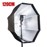 big size 120cm 47 2in octagon umbrella softbox brolly reflector for speedlight flash light photo studio accessories