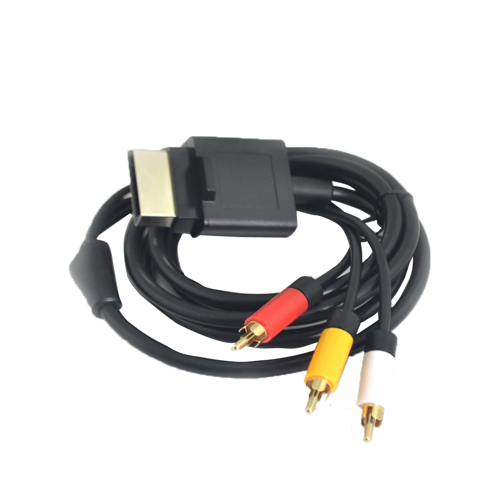 

New 1.8M Audio Video AV RCA Video Composite Cable for Xbox 360 Slim for Xbox 360