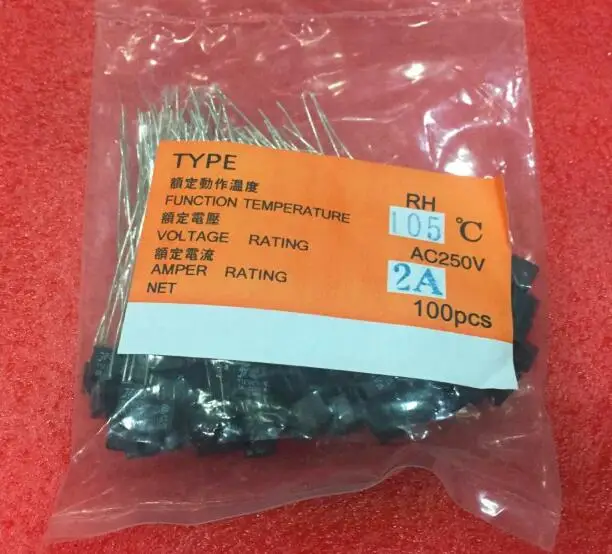 100pcs RH 145C 145Degree 140 Thermal Fuse temperature fuse 2A 250V fan motor thermal | Обустройство дома