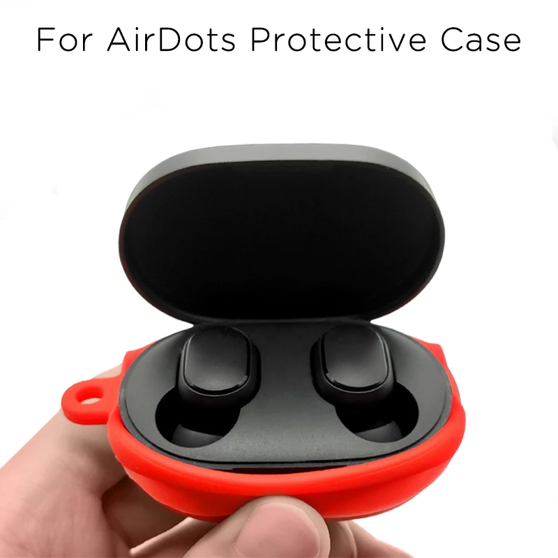 Чехол для переноски Xiaomi mi Red mi Airdots Youth силиконовый чехол на Xio mi Air dots Молодежные наушники защитный ковер с кольцом