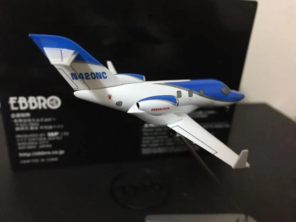 Полностью металлическая модель самолета Hondajet Honda N420EX Ebbro 1/144 синий/белый|caterpillar
