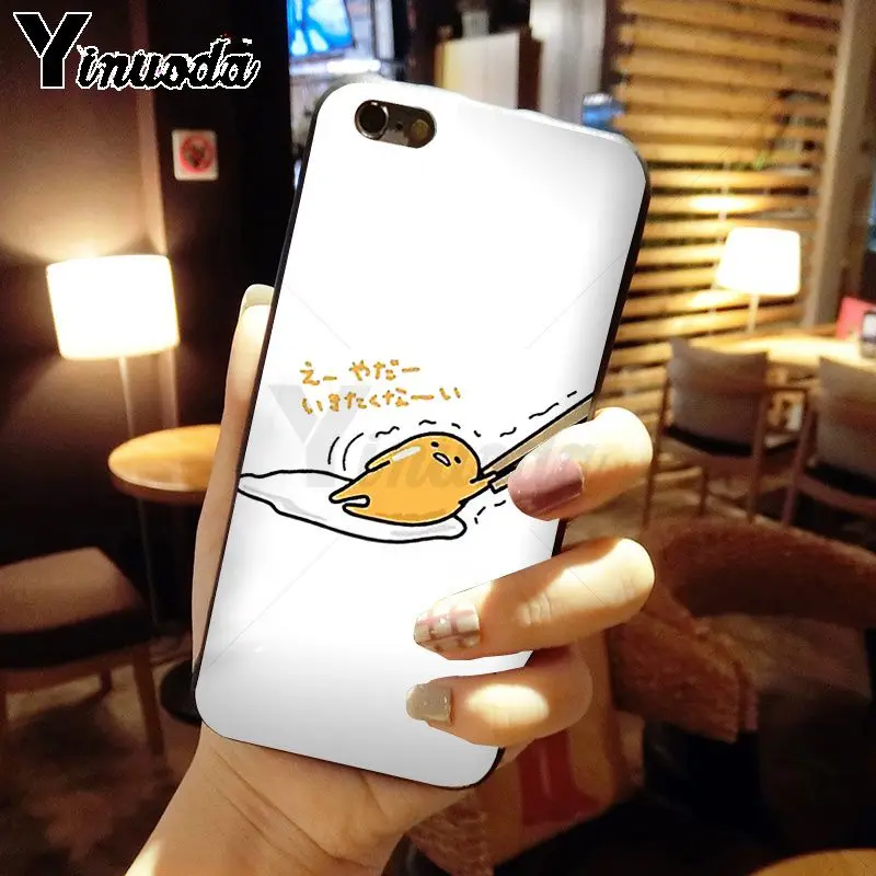 Yinuoda Cute cartoon gudetama fried eggs Customer silicone soft Phone Case for iPhone X XS MAX 6 6s 7 7plus 8 8Plus 5 5S SE XR | Мобильные