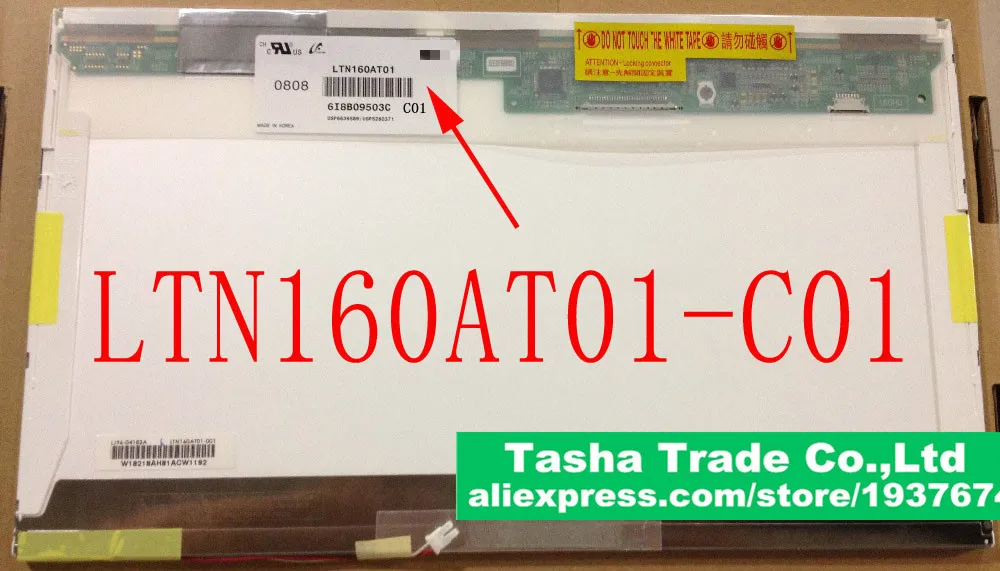 

LTN160AT01 C01 HD CCFL Backlight Laptop LCD Screen LED Display Panel LTN160AT01-C01 Matrix