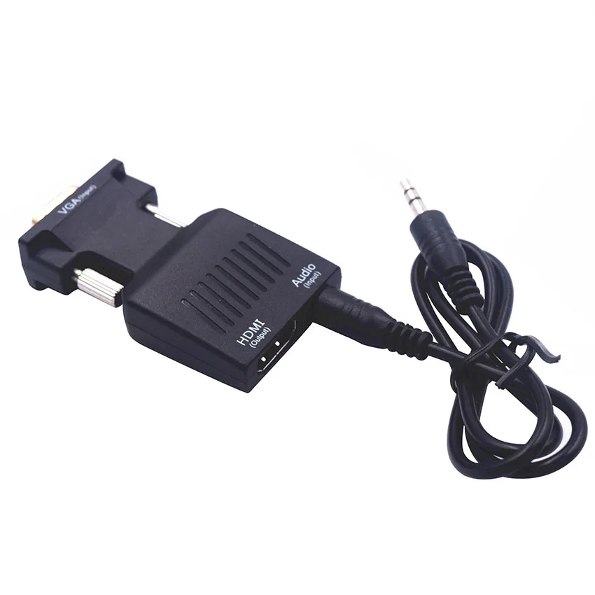 VGA to HDMI Converter 1080 P Adapter with Video 1080P For PC Laptop HDTV Projector | Электроника