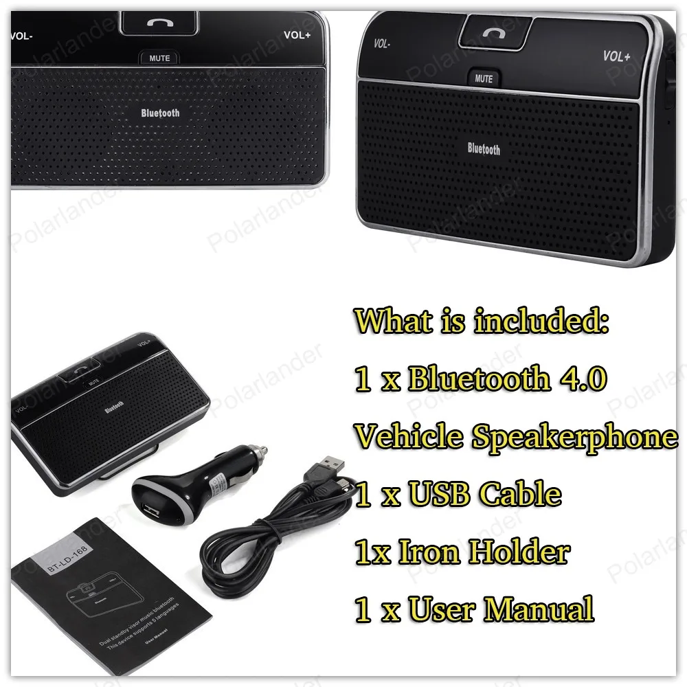 Новинка Bluetooth V4.0 + EDR миниатюрный автомобильный стайлинг громкой связи система