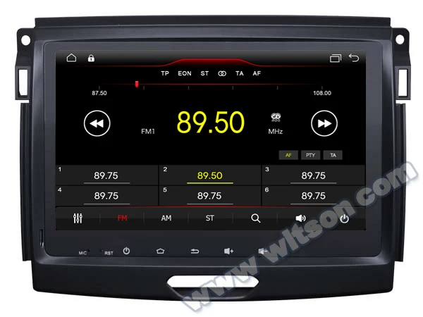 WITSON MKT Android 10 автомобильный Dvd GPS для FORD RANGER 2016 Мультимедиа навигатор 2 Гб RAM + 32 ГБ
