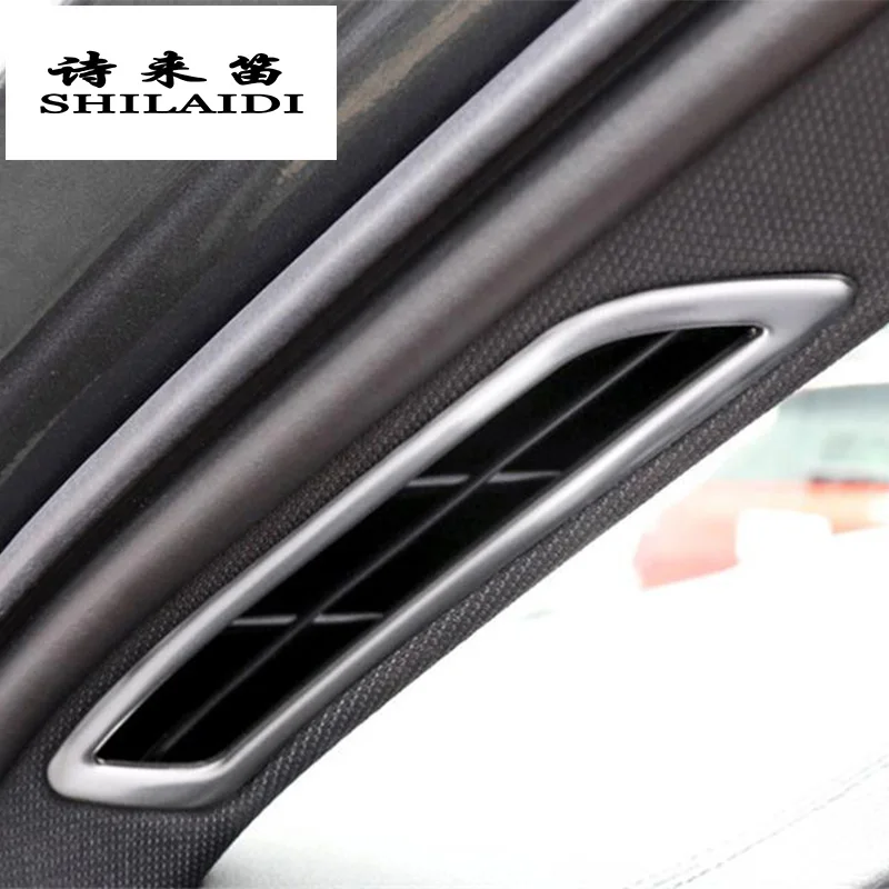

Car styling For Audi A6 2019 Carbon fiber AC air conditioning Air Outlet Frame dashboard Sticker Cover Interior Auto Accessories