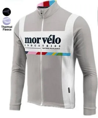 Morvelo Зимняя термальная флисовая велофутболка с длинным рукавом Ropa ciclismo hombre Велоодежда Велокостюм maillot Ciclismo топ