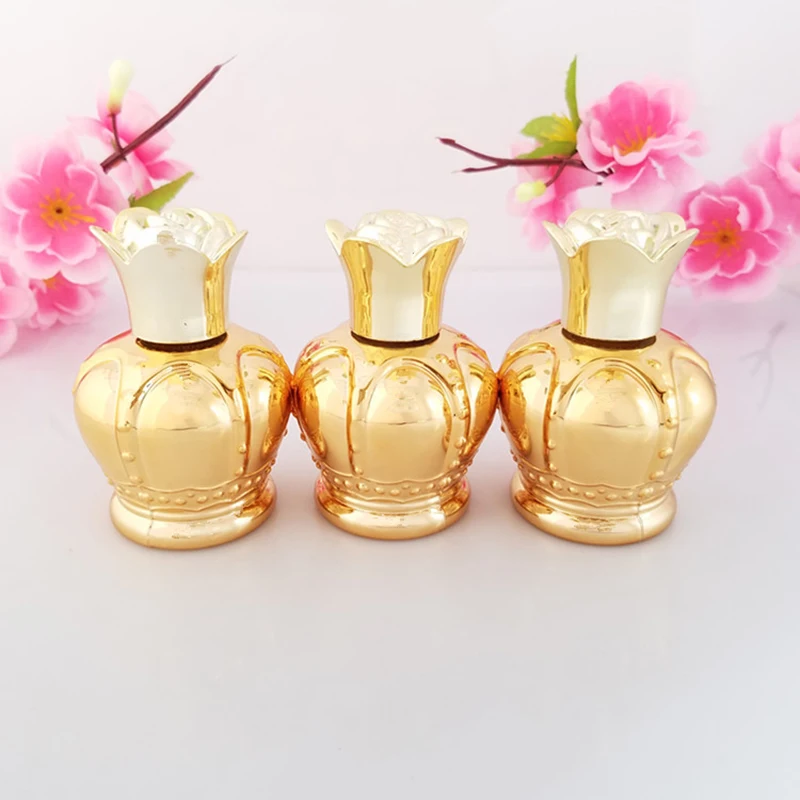 10 шт. пустые косметические контейнеры стеклянная бутылка 30 мл золотой