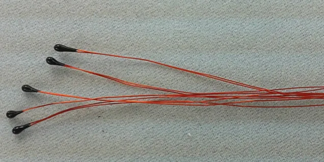 Эмалированная проволока NTC 10K 100 длина 75 мм диаметр 1% мм|thermistor wire|thermistor 10kthermistor 10k