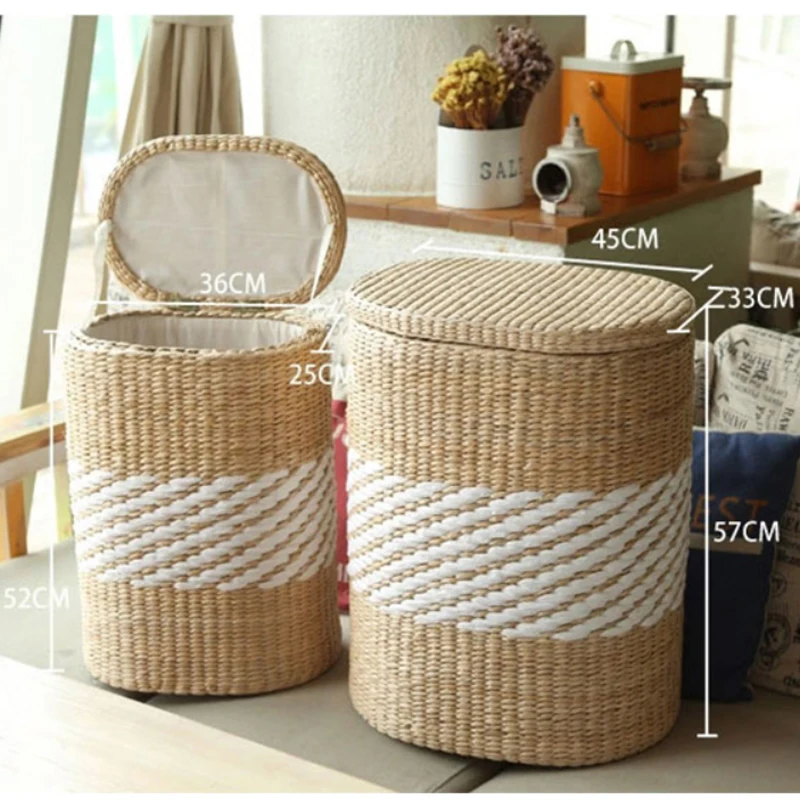 Деревянная подставка плетеная ротанговый ящик для хранения корзины organizador