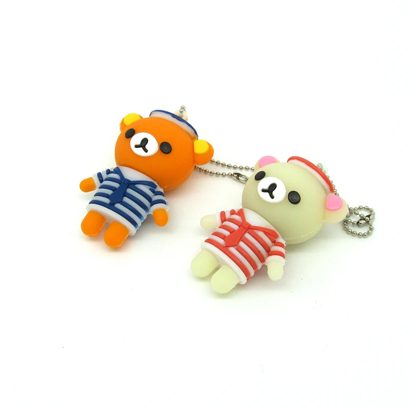 Темно-Синий Rilakkuma Медведь флэш-накопитель USB карта памяти мини мультфильм