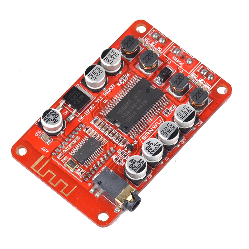 Lusya Yamaha YDA138 Класс D двухканальный стерео Bluetooth цифровой усилитель доска 2X10 Вт DC8-14V A6-014