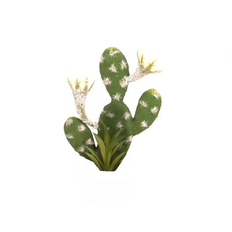 cactus DIY креативный имитация зеленого растения трехушастый кактус суккулент горшочек без горшка Настольный свадебный Декор подарок - Цвет: cactus