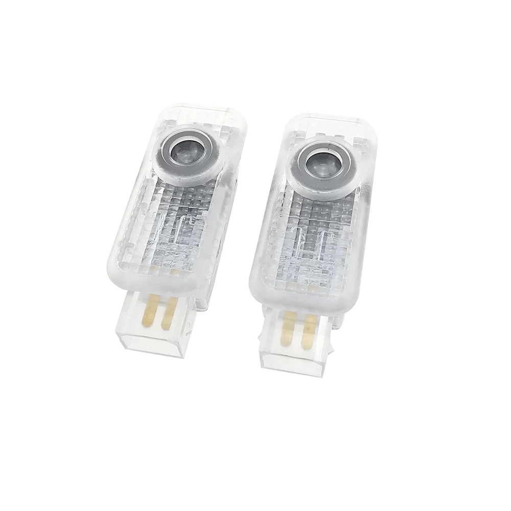 2Pcs Logo No Drill Type LED Laser Ghost Shadow Projector Lamp For Audi Volkswagen Skoda Porsche | Автомобили и мотоциклы