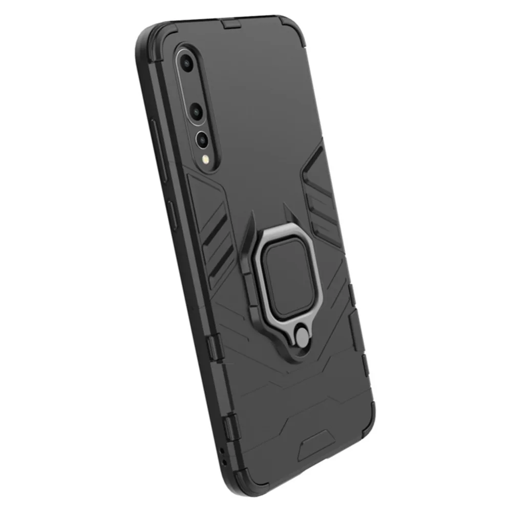 Защитный чехол с магнитным держателем для телефона Huawei P30 Pro подставка кольца на