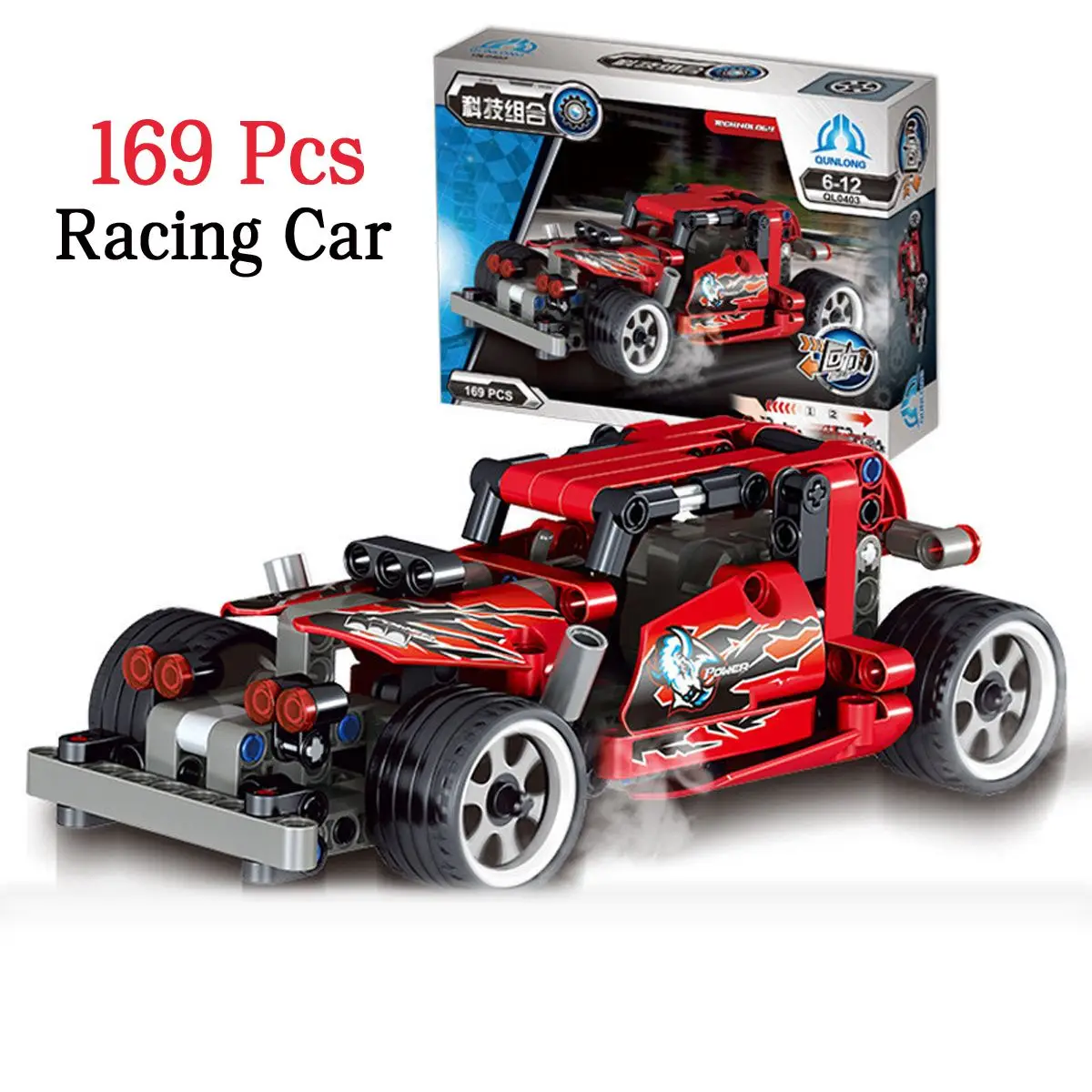 Фирменная Новинка 124/147/169/184 шт. Автомобиль Мотоцикл политики гоночный автомобиль модель строительные блоки для детей Детский конструктор игрушка набор Подарок для мальчика