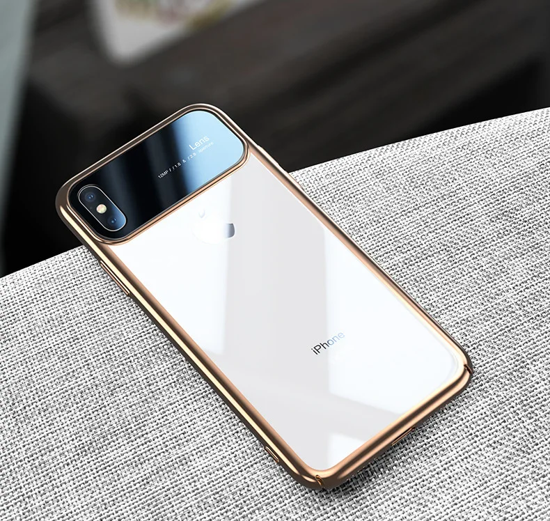 Стильный черный чехол для камеры из закаленного стекла для iPhone XS Max XR X супер пластиковый защитный чехол для iPhone XR 7 8 Plus чехол
