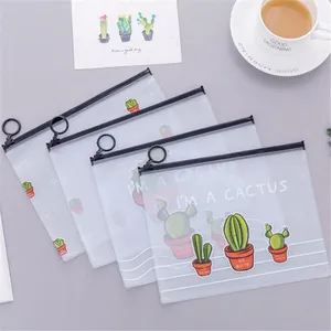 1 шт., прозрачный водонепроницаемый Органайзер С КАКТУСОМ, сумка, Аксессуары для красоты, принадлежности для макияжа, милые женские сумки для девочек, косметичка из ПВХ