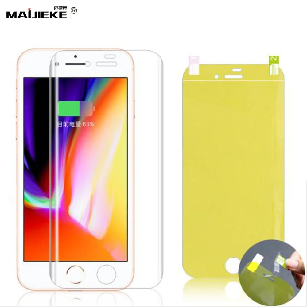 Мягкая HD Передняя ТПУ пленка для iPhone X XR Xs max гидрогель Защитная экрана 8 7 6s 6 plus 5 5S