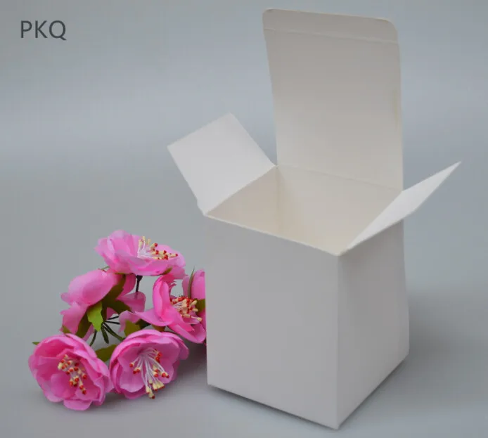 White 13 размеров 50 шт квадратная крафт-картонная бумажная коробка, маленькая белая картонная бумажная упаковочная коробка, Подарочная Коробка для мыла - Цвет: White