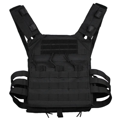 Охотничий Тактический жилет военный Molle Plate Carrier журнал страйкбол Пейнтбол CS открытый защитный легкий жилет - Цвет: Black