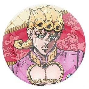 JoJos Необычные Приключения Золотой ветер аниме Vento Aureo jorno Giovanna Guido Mista Pannacotta Fugo стенд металлические шпильки для бейджей - Окраска металла: 01 Giorno Giovanna